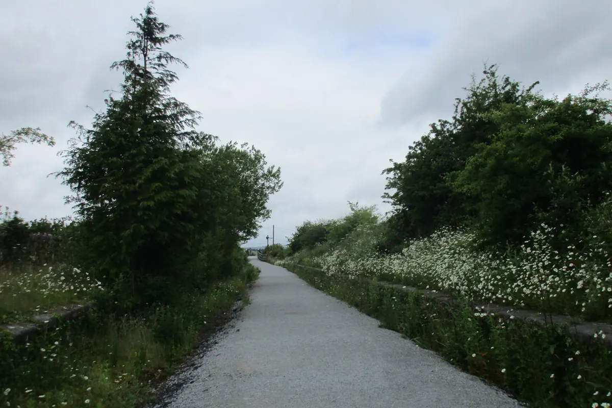 The Limerick Greenway passing the former Abbeyfeale railway platform