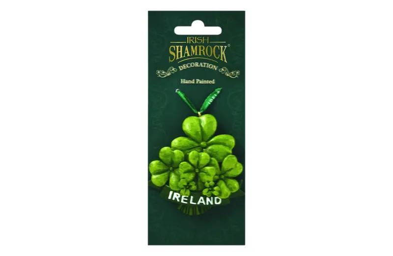 Irish Shamrock Hanging Ornament