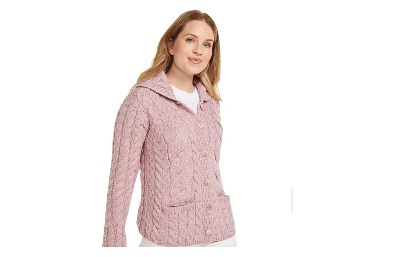 Irish Aran Merino Cardigan