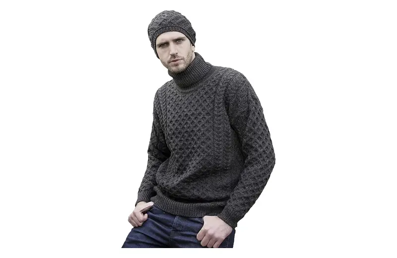 Aran Crafts Roll-Neck Sweater