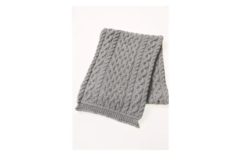Aran Merino Trellis Scarf